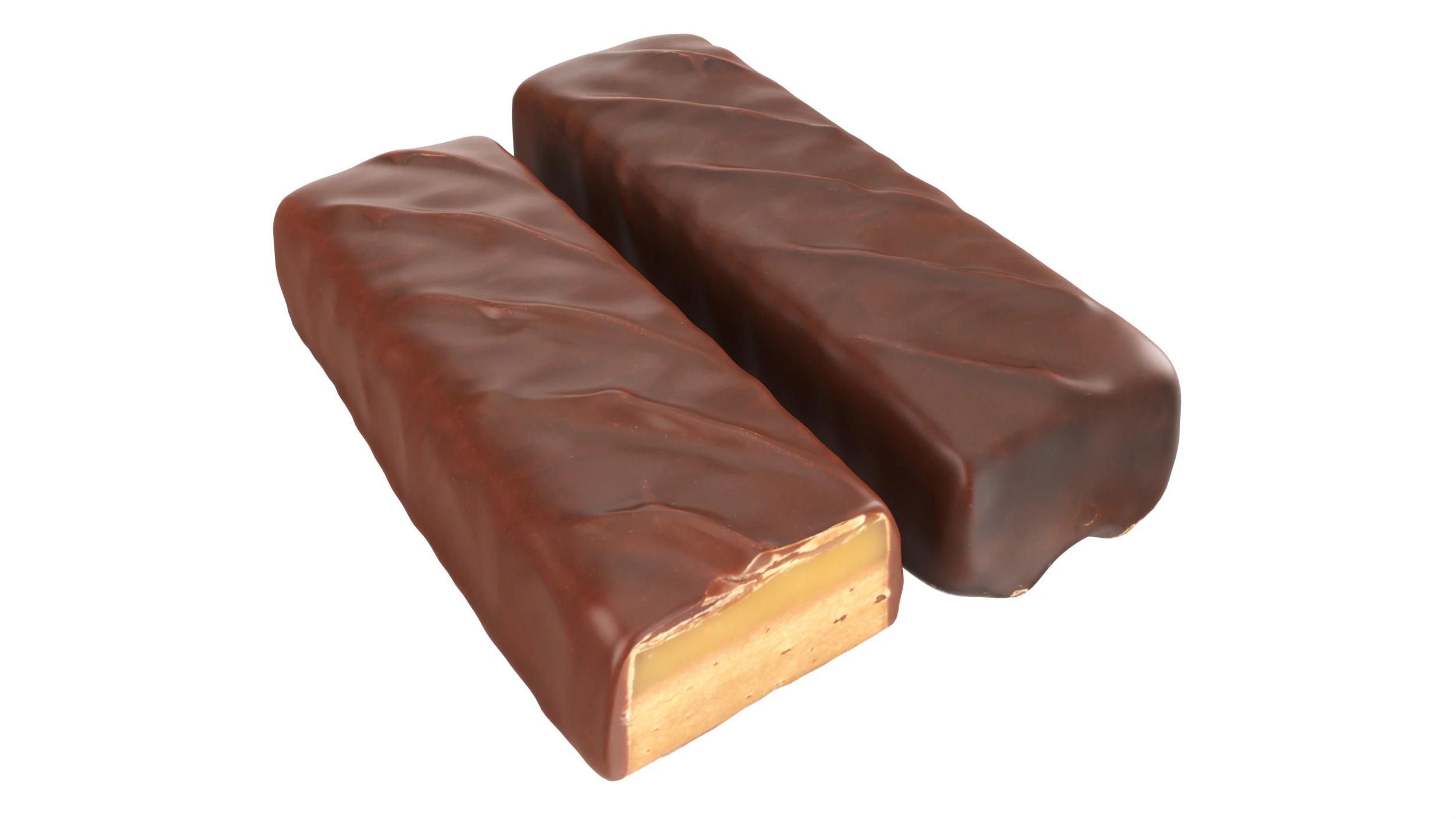Chocolate bar with cut 05 3D Model .c4d .max .obj .3ds .fbx .stl .blend 