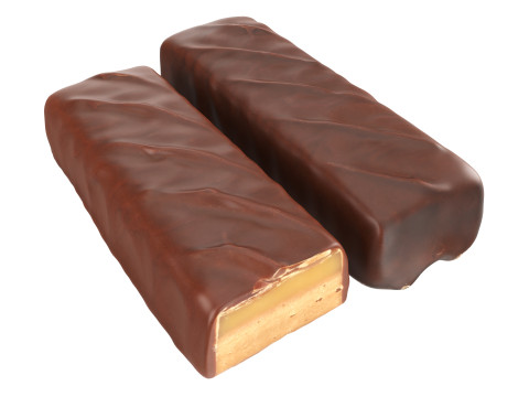 Chocolate bar with cut 05 Model 3D