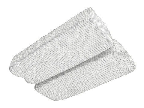 Chocolate bar with cut 05 3D Model