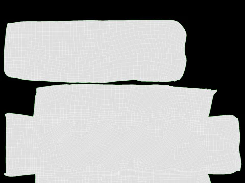 Chocolate bar with cut 05 3D Model