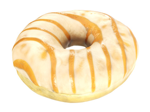 Donut with caramel filling 3D Модель