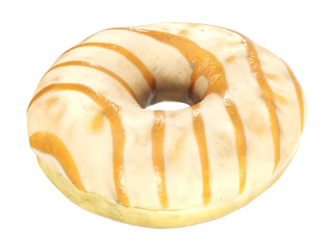 Donut with caramel filling 3D Model