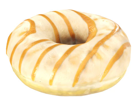 Donut with caramel filling 3D Model