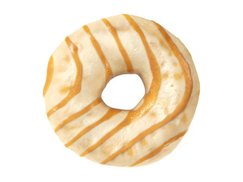 Donut with caramel filling 3D Model