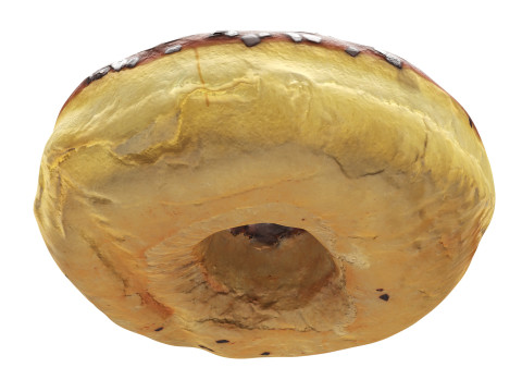 Donut with chocolate filling Modello 3D