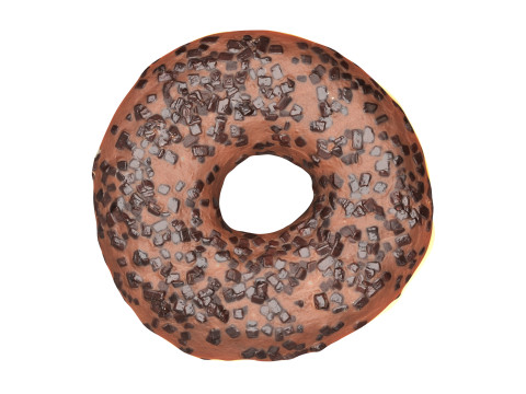 Donut with chocolate filling Modello 3D