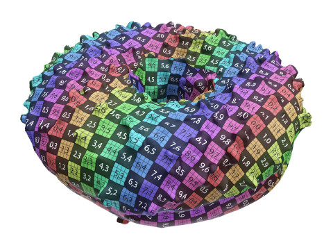 Donut with cracked chocolate candy chips 3Dモデル