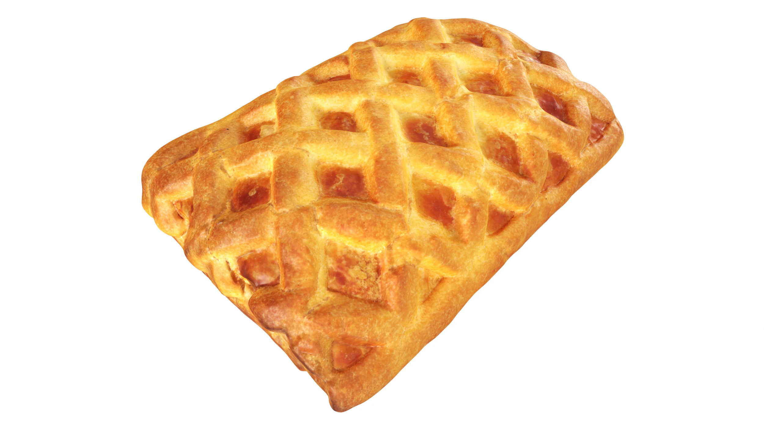 Fruit pie small pastry 3D Model .c4d .max .obj .3ds .fbx .stl .blend 