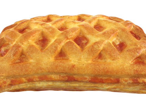 Fruit pie small pastry 3D Модель