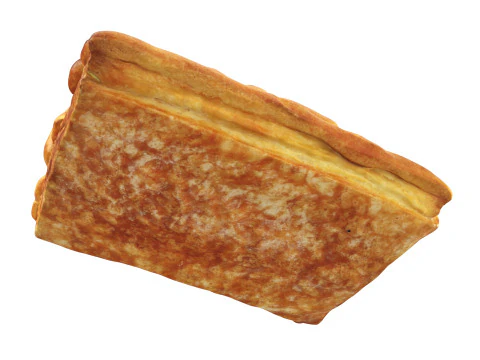 Fruit pie small pastry 3D Model