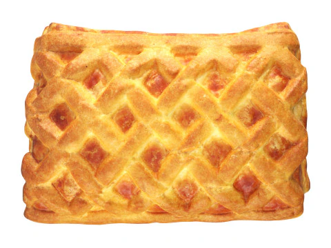 Fruit pie small pastry 3D Model