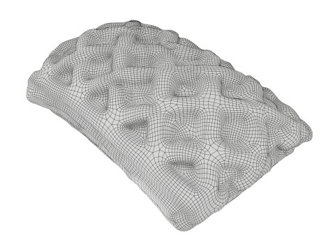 Fruit pie small pastry 3D Модель
