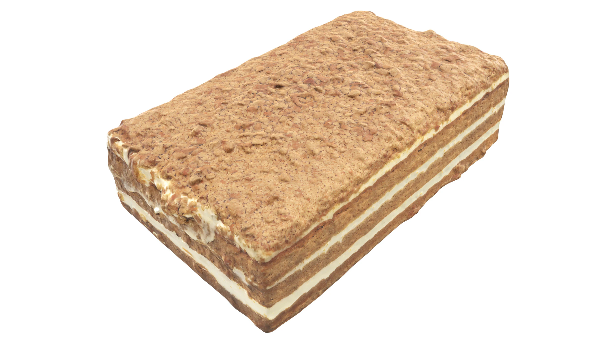 Pezzo di torta al miele Modello 3D .c4d .max .obj .3ds .fbx .stl .blend 