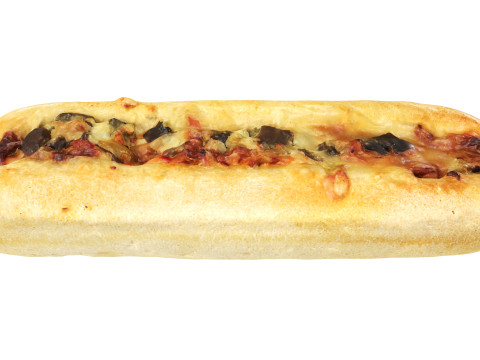 Hot Dog with cheese and vegetables 3D Model