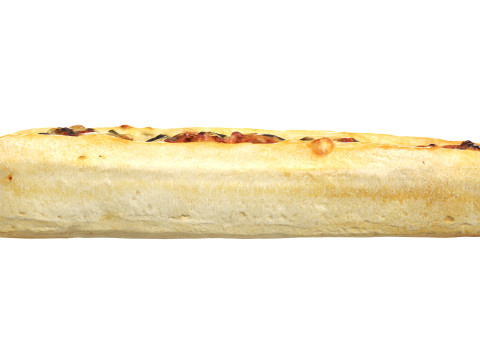 Hot Dog with cheese and vegetables 3D Model