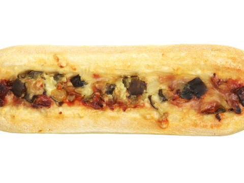 Hot Dog with cheese and vegetables 3D Model