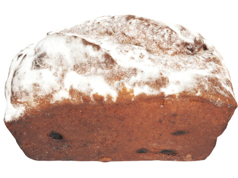 Loaf cake with raisins 02 Modello 3D