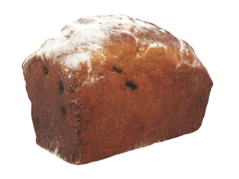 Torta di pane con uvetta 02 Modello 3D