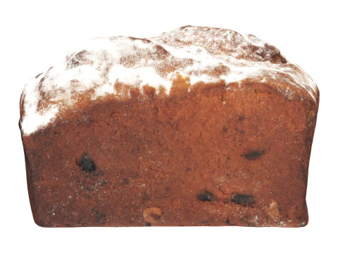 Torta di pane con uvetta 02 Modello 3D