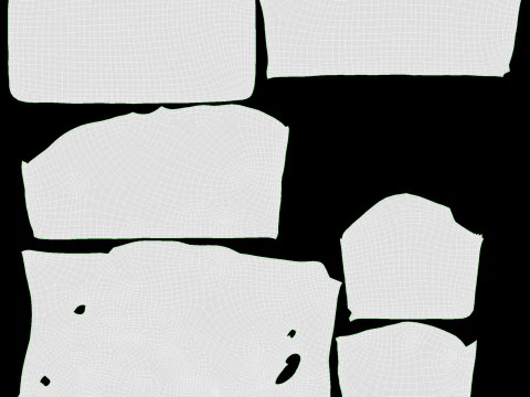 Torta di pane con uvetta 02 Modello 3D