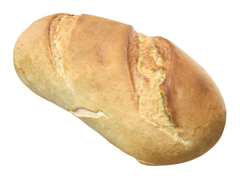 Loaf of white bread 3D Model