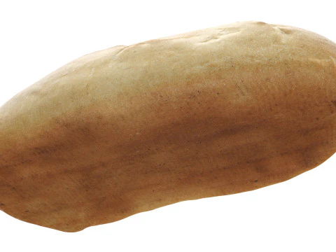 Loaf of white bread 3D Model