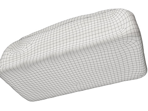 Loaf of white bread rectangle 3D मॉडल