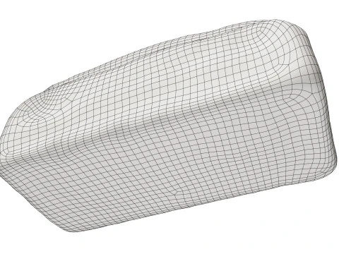 Loaf of white bread rectangle 3D Model
