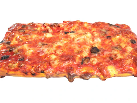 Mini pizza bread 3D Model