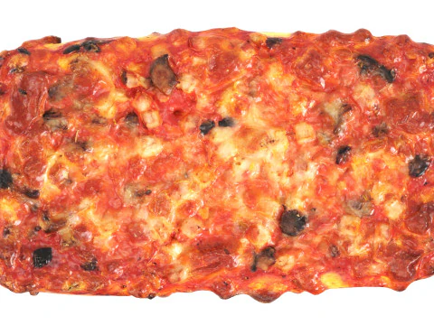 Mini pizza bread 3D Model