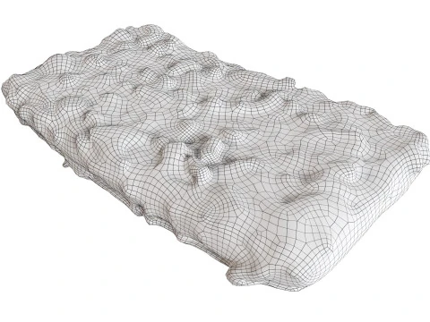 Mini pizza bread 3D Model