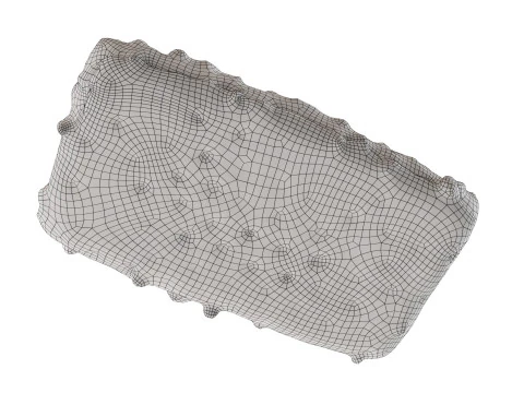 Mini pizza bread 3D Model