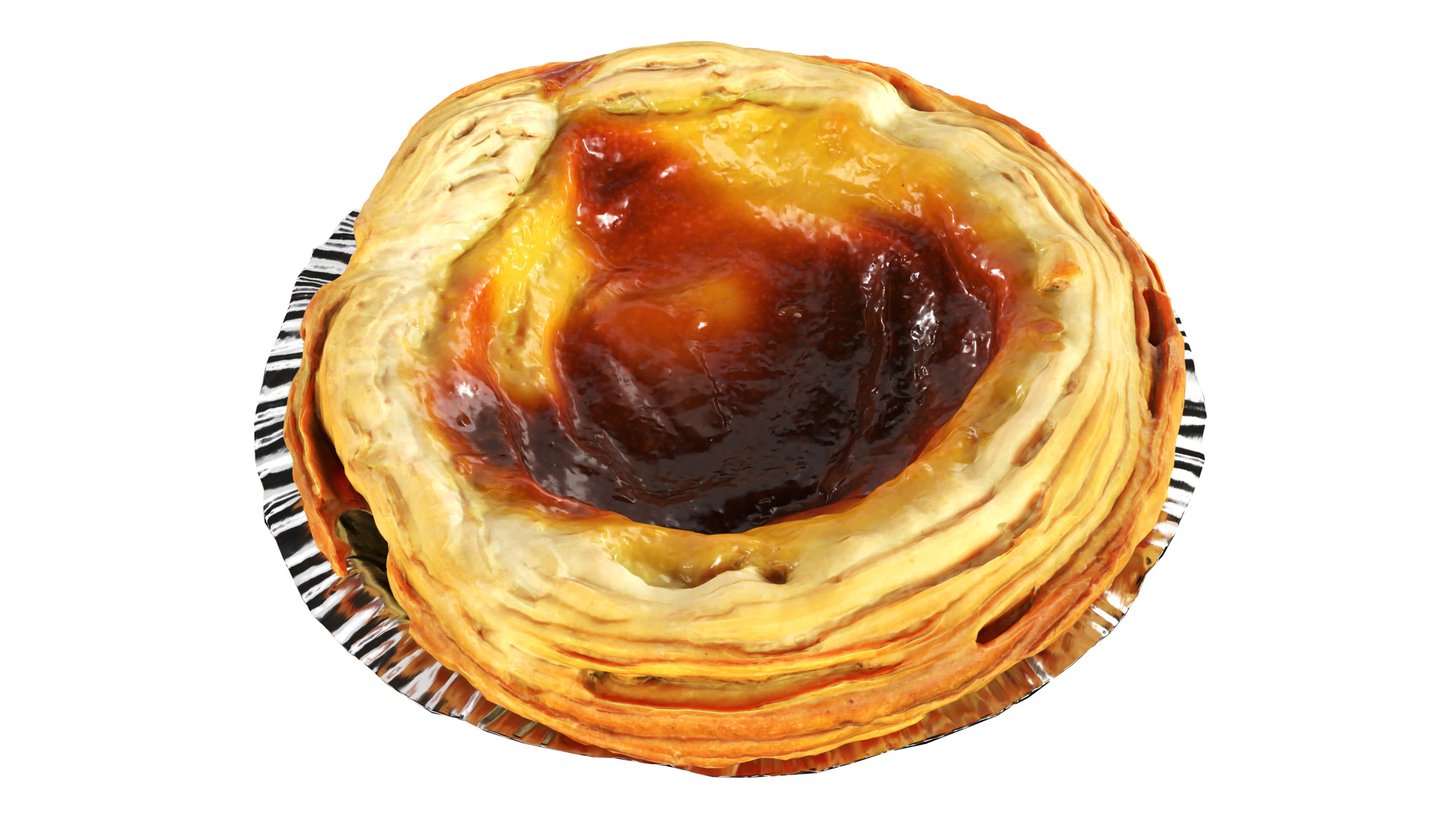 Torta Pastel de Nata Modelo 3D .c4d .max .obj .3ds .fbx .stl .blend 