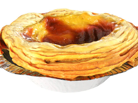 Torta Pastel de Nata Modelo 3D
