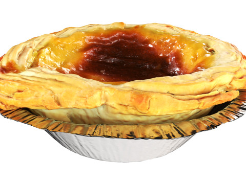 Pastel de Nata tart Model 3D