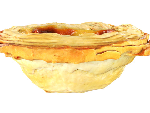 Pastel de Nata tart Model 3D