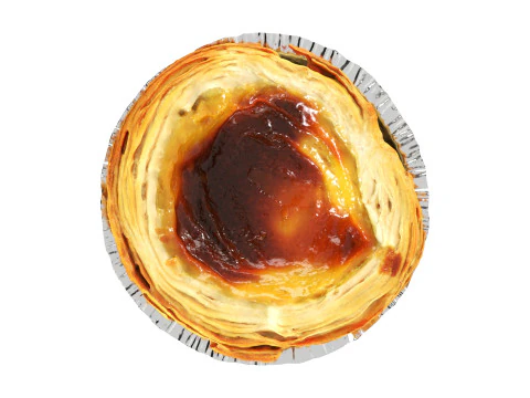 Torta Pastel de Nata Modelo 3D