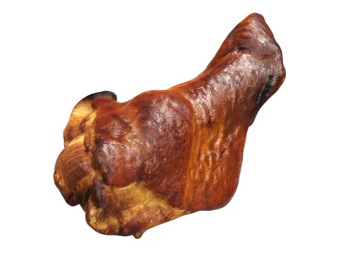 Small cold-smoked chicken leg drumstick 3D Model