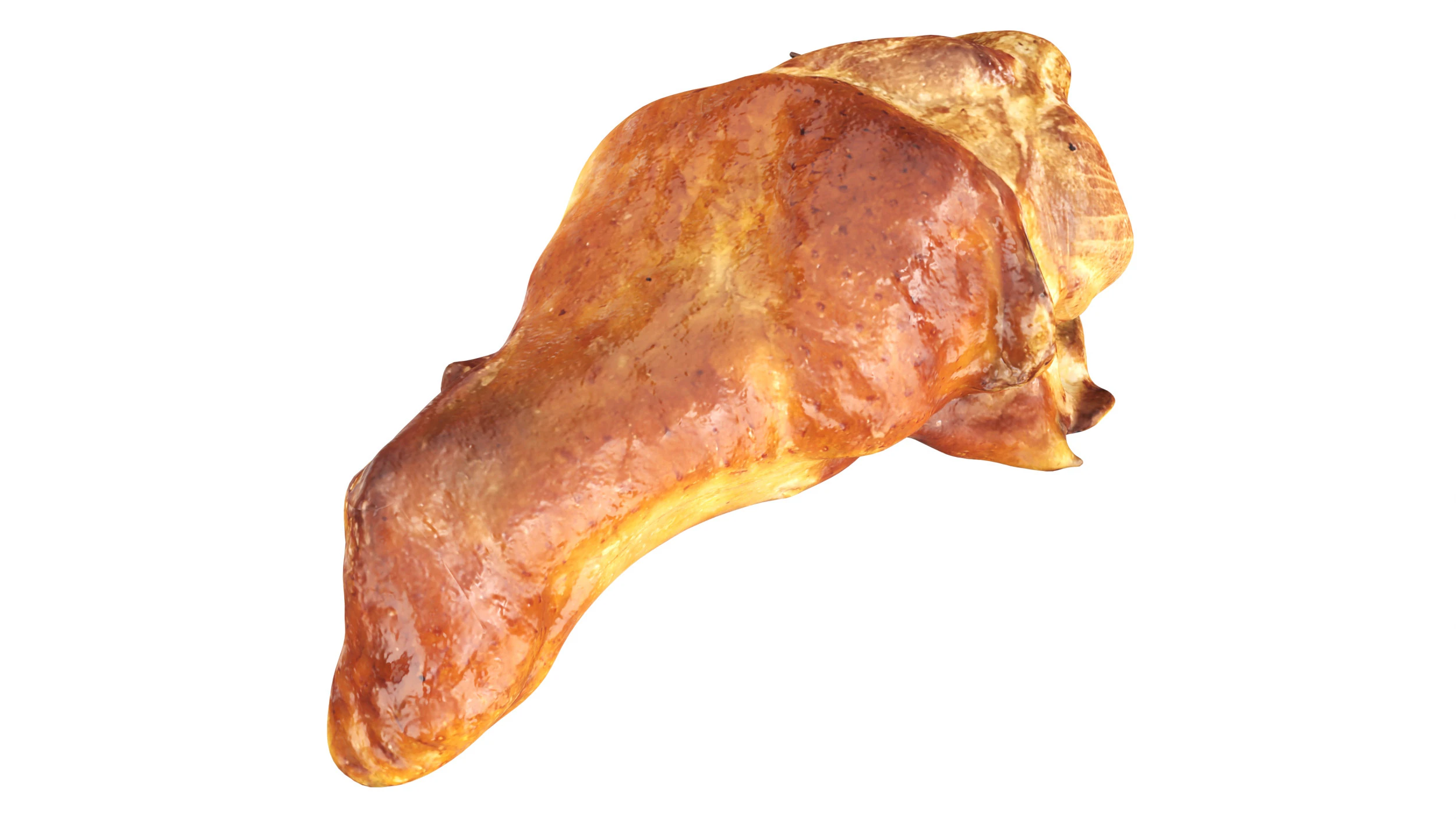 Small grilled chicken leg drumstick 3D Model .c4d .max .obj .3ds .fbx .stl .blend