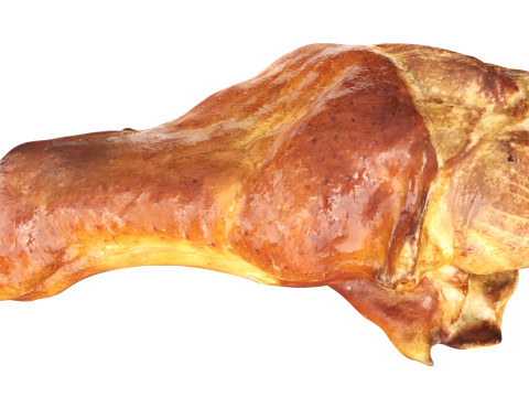 Small grilled chicken leg drumstick Modelo 3D