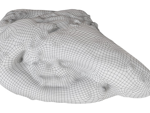 Sweet bun with custard Model 3D
