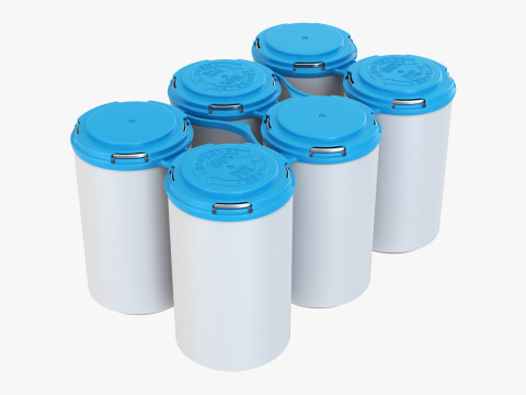 Slim Can 150ml Clip Pak Carrier Handle 6pak Model 3D