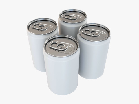 Slim Can 150ml Clip Pak Carrier Handle Quadpak 3D Model