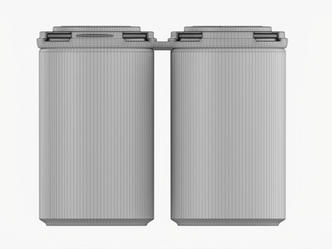 Slim Can 150ml Clip Pak Carrier Handle Quadpak 3D Model