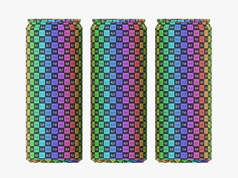 Slim Can 250ml Clip Pak Carrier Handle 6pak 3D Model