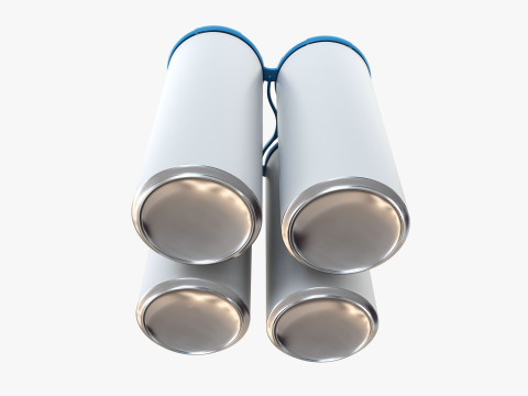 Slim Can 250ml Clip Pak Carrier Handle Quadpak 3Dモデル
