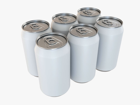 Standard Can 355ml 12oz Clip Pak Carrier Handle 6pak 3D Model
