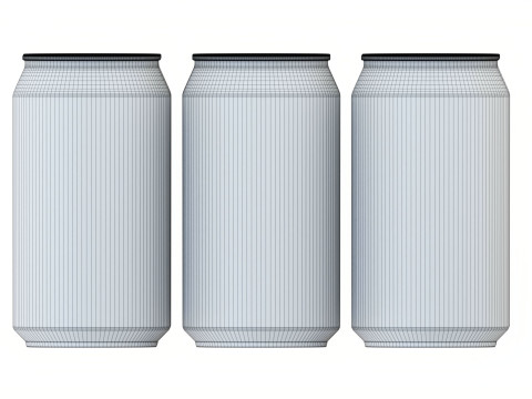 Standard Can 355ml 12oz Clip Pak Carrier Handle 6pak 3D Model