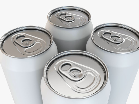 Standard Can 355ml 12oz Clip Pak Carrier Handle Quadpak 3D Модель