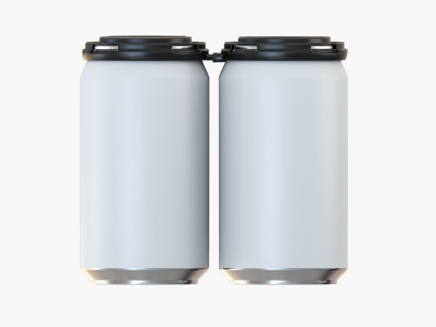 Standard Can 355ml 12oz Clip Pak Carrier Handle Quadpak 3D Модель